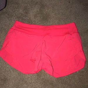 pink lululemon shorts